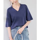 ネイビー(40) | スキッパーサマーニットプルオーバー | ROPE' PICNIC