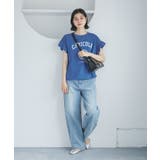 袖フリルカレッジロゴTシャツ | ROPE' PICNIC | 詳細画像16 