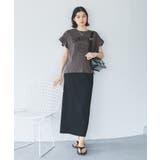 袖フリルカレッジロゴTシャツ | ROPE' PICNIC | 詳細画像2 