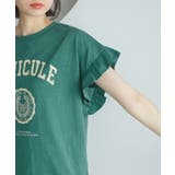 袖フリルカレッジロゴTシャツ | ROPE' PICNIC | 詳細画像26 