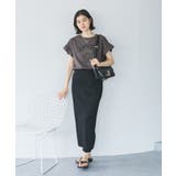 袖フリルカレッジロゴTシャツ | ROPE' PICNIC | 詳細画像3 