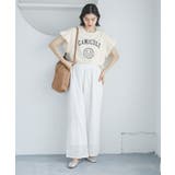 袖フリルカレッジロゴTシャツ | ROPE' PICNIC | 詳細画像6 