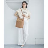 袖フリルカレッジロゴTシャツ | ROPE' PICNIC | 詳細画像7 