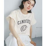 袖フリルカレッジロゴTシャツ | ROPE' PICNIC | 詳細画像9 