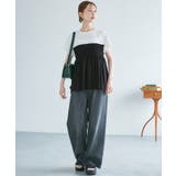 シャーリングビスチェ風ドッキングカットトップス | ROPE' PICNIC | 詳細画像2