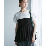 シャーリングビスチェ風ドッキングカットトップス | ROPE' PICNIC | 詳細画像4