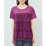 プリーツチュールドッキングTシャツ | ROPE' PICNIC | 詳細画像22 