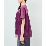 プリーツチュールドッキングTシャツ | ROPE' PICNIC | 詳細画像23 