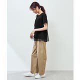 プリーツチュールドッキングTシャツ | ROPE' PICNIC | 詳細画像4 