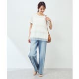 プリーツチュールドッキングTシャツ | ROPE' PICNIC | 詳細画像9 