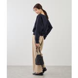 2WAYボートネック花柄ふくれジャガードプルオーバー | ROPE' PICNIC | 詳細画像12 