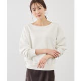 2WAYボートネック花柄ふくれジャガードプルオーバー | ROPE' PICNIC | 詳細画像4 