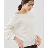 ホワイト(10) | 2WAYボートネック花柄ふくれジャガードプルオーバー | ROPE' PICNIC