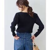 スクエアネックリブニット | ROPE' PICNIC | 詳細画像11 