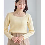 スクエアネックリブニット | ROPE' PICNIC | 詳細画像12 