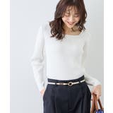 スクエアネックリブニット | ROPE' PICNIC | 詳細画像5 