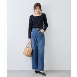 スクエアネックリブニット | ROPE' PICNIC | 詳細画像7 