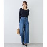 スクエアネックリブニット | ROPE' PICNIC | 詳細画像8 