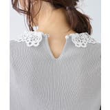 レースカラーニット | ROPE' PICNIC | 詳細画像21 