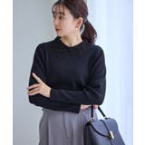 ネイビー(40) | レースカラーニット | ROPE' PICNIC