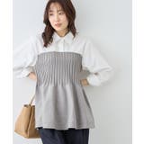 シャツドッキングペプラムニット | ROPE' PICNIC | 詳細画像10 