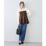 シャツドッキングペプラムニット | ROPE' PICNIC | 詳細画像13 