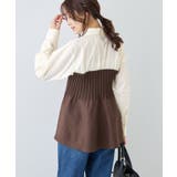 シャツドッキングペプラムニット | ROPE' PICNIC | 詳細画像17 