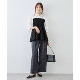 シャツドッキングペプラムニット | ROPE' PICNIC | 詳細画像2 