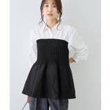 シャツドッキングペプラムニット | ROPE' PICNIC | 詳細画像6 