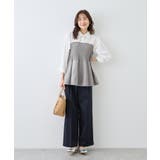 シャツドッキングペプラムニット | ROPE' PICNIC | 詳細画像8 