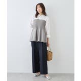 シャツドッキングペプラムニット | ROPE' PICNIC | 詳細画像9 