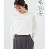 ホワイト系(11) | RENUロゴプリントロングTシャツ/UVカット・イージーケア | ROPE' PICNIC