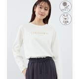ホワイト系(12) | RENUロゴプリントロングTシャツ/UVカット・イージーケア | ROPE' PICNIC