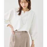 ランタンスリーブリップルカットトップス | ROPE' PICNIC | 詳細画像1 