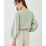 ランタンスリーブリップルカットトップス | ROPE' PICNIC | 詳細画像13 