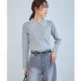 レイヤード風リブポロニット | ROPE' PICNIC | 詳細画像7 