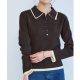 ブラウン系(22) | レイヤード風リブポロニット | ROPE' PICNIC