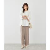 カットジョーゼットハートネックペプラムプルオーバー | ROPE' PICNIC | 詳細画像10 