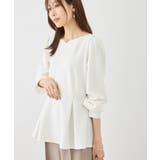 カットジョーゼットハートネックペプラムプルオーバー | ROPE' PICNIC | 詳細画像11 