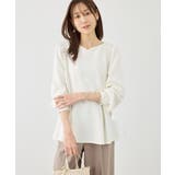 カットジョーゼットハートネックペプラムプルオーバー | ROPE' PICNIC | 詳細画像12 