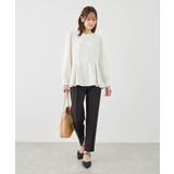 カットジョーゼットハートネックペプラムプルオーバー | ROPE' PICNIC | 詳細画像2 