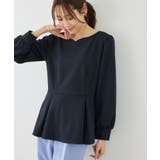 カットジョーゼットハートネックペプラムプルオーバー | ROPE' PICNIC | 詳細画像22 