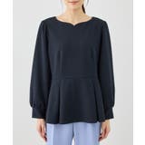 カットジョーゼットハートネックペプラムプルオーバー | ROPE' PICNIC | 詳細画像24 