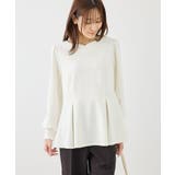 カットジョーゼットハートネックペプラムプルオーバー | ROPE' PICNIC | 詳細画像5 