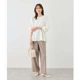 カットジョーゼットハートネックペプラムプルオーバー | ROPE' PICNIC | 詳細画像9 