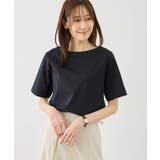60シルケットボートネックハーフスリーブジャケットインナー | ROPE' PICNIC | 詳細画像7