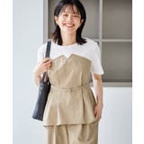 【ちゃんと+かわいい保証】エアリーリネンライク ドッキングカットトップス UVケ… | ROPE' PICNIC | 詳細画像12 