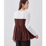 シャーリングビスチェ風ドッキングロングスリーブカットソー/リンクコーデ | ROPE' PICNIC | 詳細画像10 