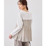 シャーリングビスチェ風ドッキングロングスリーブカットソー/リンクコーデ | ROPE' PICNIC | 詳細画像16 