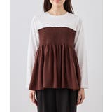 シャーリングビスチェ風ドッキングロングスリーブカットソー/リンクコーデ | ROPE' PICNIC | 詳細画像26 